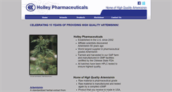 Desktop Screenshot of holleypharma.com