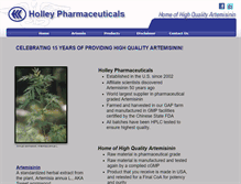 Tablet Screenshot of holleypharma.com